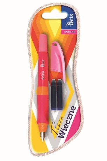 pióro ze stalówką tetis - różowe.JPG