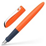 pióro ze stalówką schneider wavy pomarańczowe.JPG
