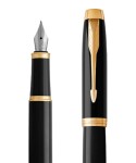 pióro ze stalówką Parker IM Black GT czarny ze złotymi wykończeniami_4.JPG