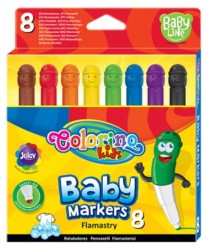Pisaki (flamastry) COLORINO Kids Baby Markers - 8 kolorów