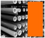 Folia samoprzylepna ekonomiczna Oracal 641 - 035 jasny pomarańcz - 100 cm