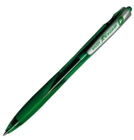długopis pilot rexgrip 10R zielony.jpg