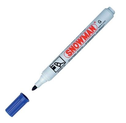 marker permanentny snowman niebieski okrągła końcówka.JPG