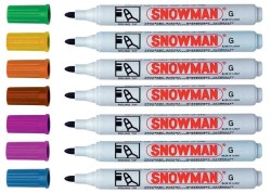 Marker permanentny okrągły SNOWMAN G-12 - różne kolory