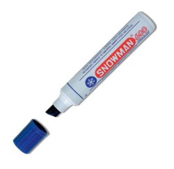 Marker permanentny ścięty SNOWMAN Jumbo 600 - niebieski