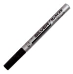 Marker olejowy SNOWMAN średni Fine 1-1,5 mm - srebrny