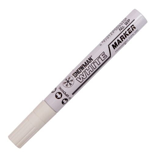 marker olejowy snowman gruby biały.JPG