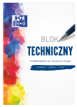 Blok techniczny A3 250g OXFORD - biały - 10 arkuszy