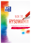 Blok rysunkowy A4 120g OXFORD - biały - 20 arkuszy