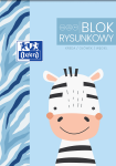 Blok rysunkowy A4 120g OXFORD Kids - biały - 20 arkuszy