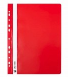 Skoroszyt oczkowy sztywny A4 PCV czerwony - opakowanie 10 sztuk