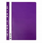 Skoroszyt oczkowy sztywny A4 PCV fioletowy - opakowanie 10 sztuk