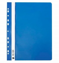 Skoroszyt oczkowy sztywny A4 PCV niebieski - opakowanie 10 sztuk