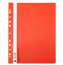 Skoroszyt oczkowy sztywny A4 PCV pomarańczowy - opakowanie 10 sztuk