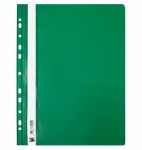 Skoroszyt oczkowy sztywny A4 PCV zielony - opakowanie 10 sztuk