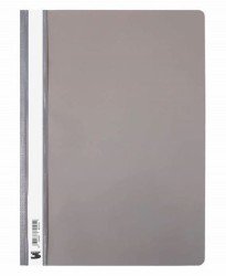 Skoroszyt niewpinany sztywny A4 PCV szary - opakowanie 10 sztuk