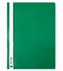 Skoroszyt niewpinany sztywny A4 PCV zielony - opakowanie 10 sztuk