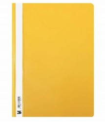 Skoroszyt niewpinany sztywny A4 PCV żółty - opakowanie 10 sztuk