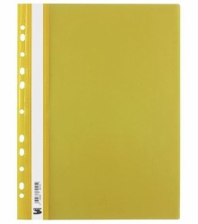 Skoroszyt oczkowy miękki A4 PP żółty - opakowanie 10 sztuk