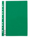 Skoroszyt oczkowy miękki A4 PP zielony - opakowanie 10 sztuk