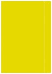 Teczka skrzydłowa z gumką Interdruk A4 - żółta