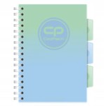 Kołozeszyt z przekładkami A5 CoolPack Gradient Mojito 100-kartkowy w kratkę