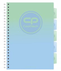 Kołozeszyt z przekładkami A4 CoolPack Gradient Mojito 100-kartkowy w kratkę