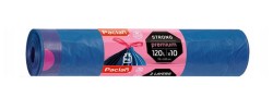 Worki na śmieci z taśmą ściągającą Paclan Premium Strong 120l - 10 sztuk