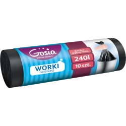 Worki na śmieci ultra mocne Gosia 240l - 10 sztuk