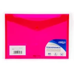 Teczka kopertowa PP Strigo zamykana na zatrzask A4 - różowa