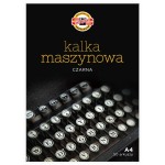 Kalka maszynowa czarna KOH-I-NOOR A4 - opakowanie 50 arkuszy