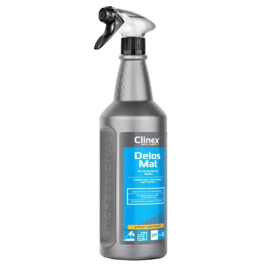 clinex delos mat płyn do mycia mebli z efektem matowym 1l.webp