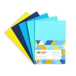 Tektura falista Happy Color Ocean A4 - 5 arkuszy - odcienie żółtego i niebieskiego