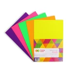 Tektura falista Happy Color Fluo A4 - 5 arkuszy - kolory fluorescencyjne