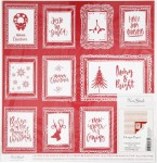 Papier ozdobny do scrapbookingu 2-stronny 180g 30,5 x 30,5 cm - 5 arkuszy - Boże Narodzenie