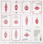 Papier ozdobny do scrapbookingu 2-stronny 180g 30,5 x 30,5 cm - 5 arkuszy - Boże Narodzenie