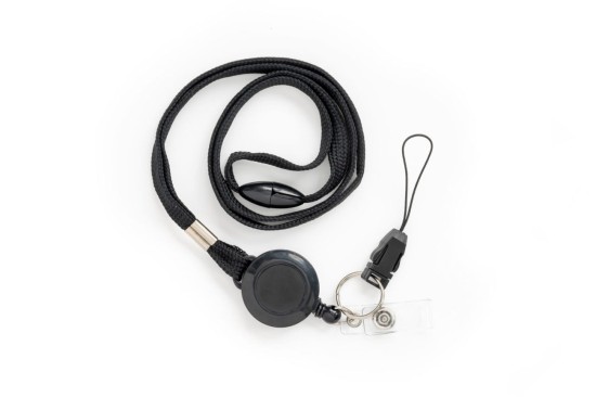 taśma wypinająca z mechanizmem ściągającym klipsem i zawieszką czarna.jpg