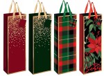 Torebka prezentowa na butelkę świąteczna Interdruk 13 x 36 x 8 cm