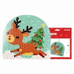 Zestaw kreatywny - mozaika z pianki świąteczna - Renifer