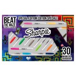 Zestaw 30 markerów Sharpie wraz z grą zręcznościową "Beat the Maze"