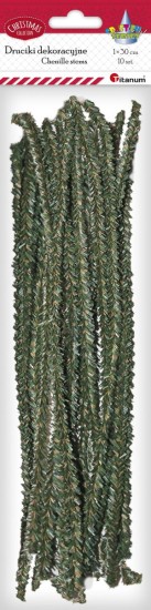 druciki titanum craft fun series 10 sztuk 30cm zielony choinkowy.jpeg