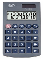 Kalkulator kieszonkowy z etui VECTOR VC-200