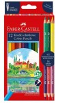 Kredki ołówkowe Faber-Castell - edycja limitowana Zamek Królewski na Wawelu - 12 + 6 kolorów + kolorowanka GRATIS!