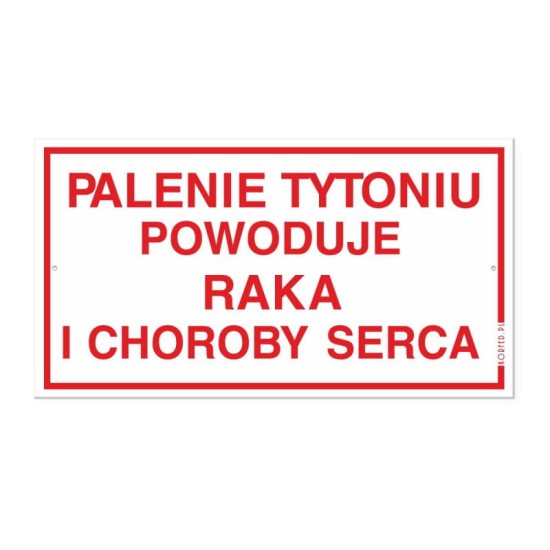 tabliczka korfed palenie tytoniu powoduje raka i choroby serca.jpg