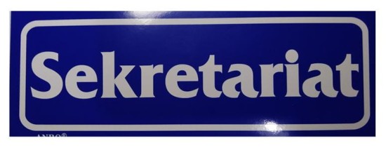naklejka informacyjna oznakowanie pomieszczeń anro sekretariat.JPG