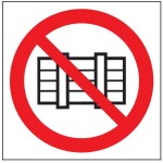 Tablica informacyjna / Zakaz 40 x 40 cm - Nie zastawiać