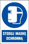 Tabliczka / Znak nakazu 22 x 30 cm - Stosuj maskę ochronną