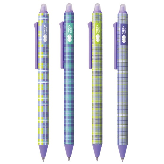 długopis wymazywalny happy color niebieski pstrykany Patt różne wzory.jpg