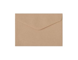 Koperta ozdobna C6 - nature ciemnobeżowa - 10 szt.