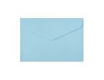 Koperta ozdobna C6 - gładka niebieska satynowana - 10 szt.